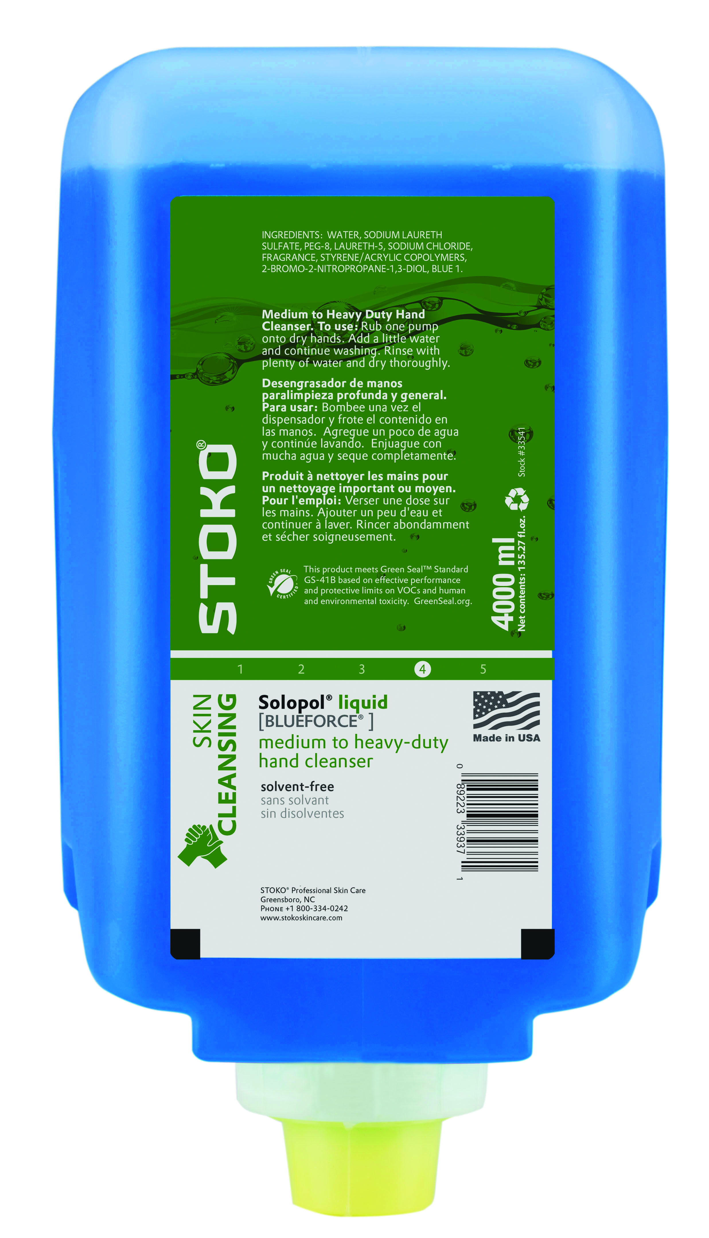Solopol® Liquid 4L Stoko cartridge, 2/case